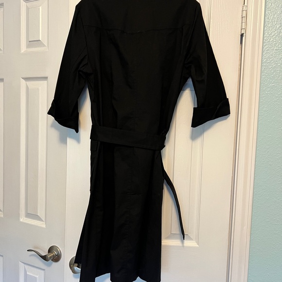 Chicos Black Button-Up Shirt Dress Chicos Size 2 = 12 - Picture 10 of 10